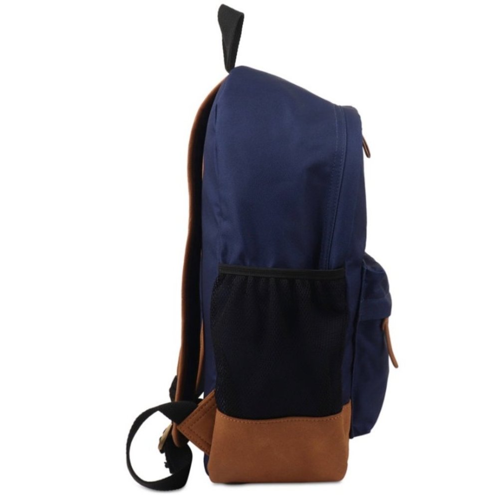 Sun + Stone Men's Riley Solid Backpack Navy OS NWT - Picture 3 of 5